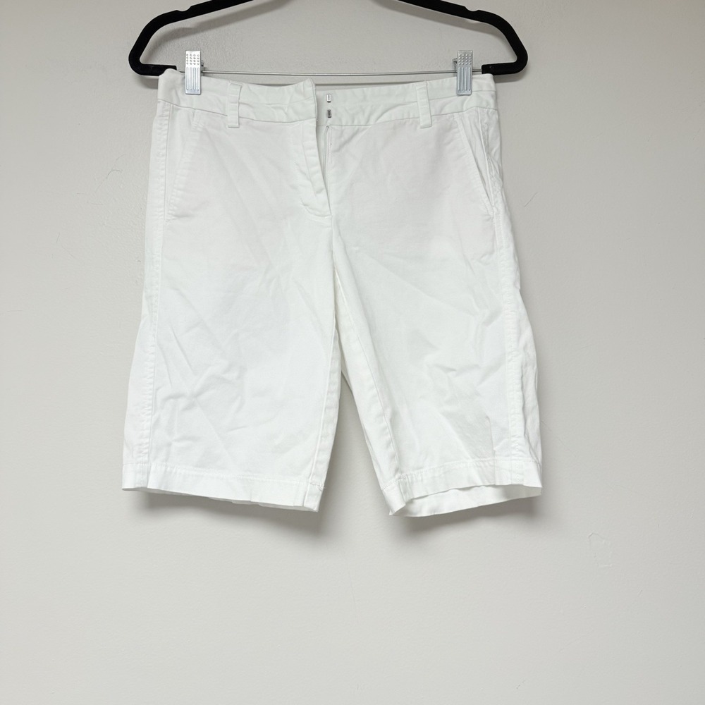 J Jill Strech Women's White Shorts Size‎ 2